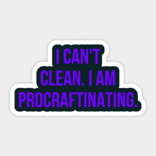 Procraftinating Sticker